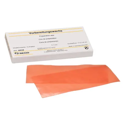 Vosek podložni v ploščah 0,7mm a15, roza Bego